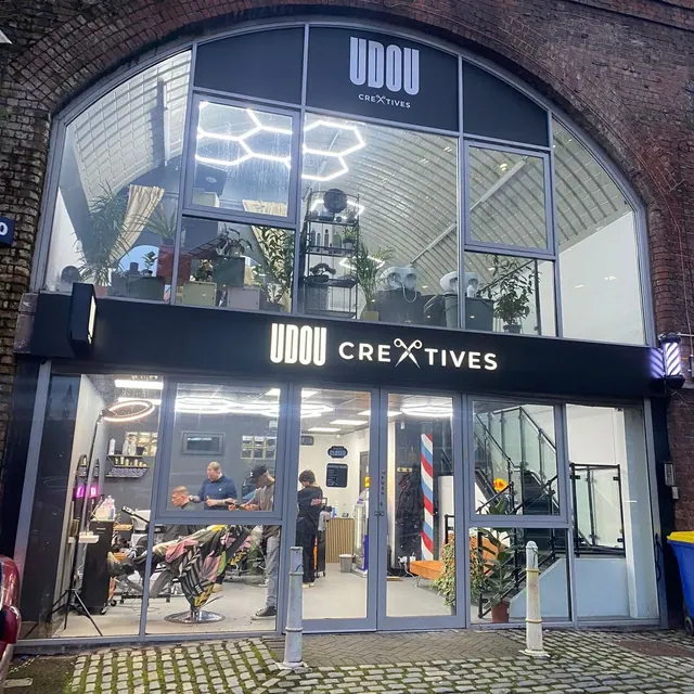 The shopfront in a railway arch